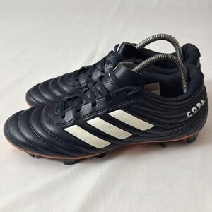 Adidas Copa 19.4 mens FG lace up soccer cleats navy blue size 9.5 Gently Used